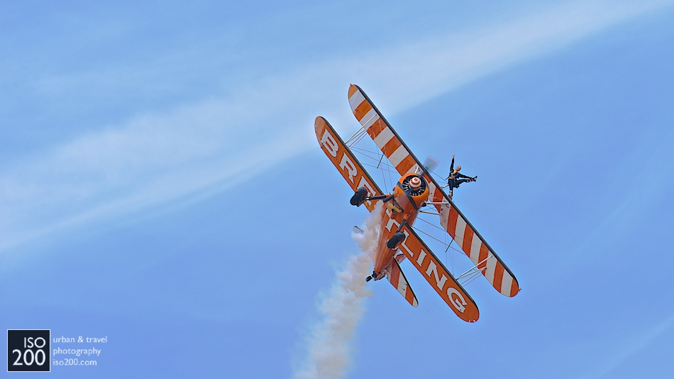 Solo Breitling wing-walker, East Fortune Airshow